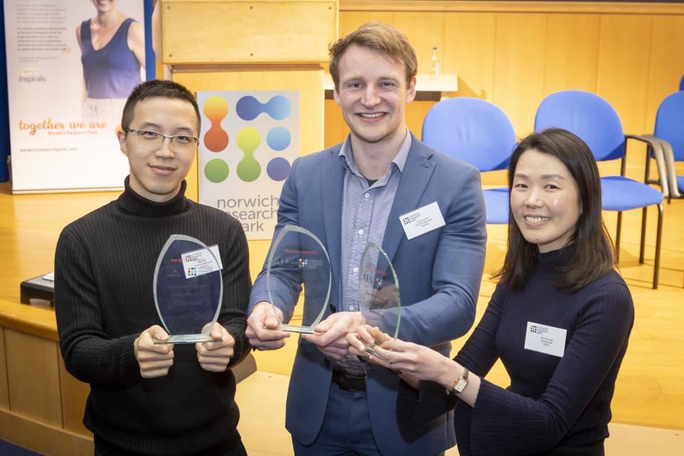 Winners of “Dragon’s Den” at Norwich Research Park announced